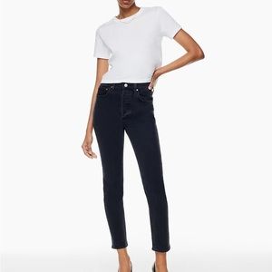 Denim Forum The Yoko High Rise Slim - Black